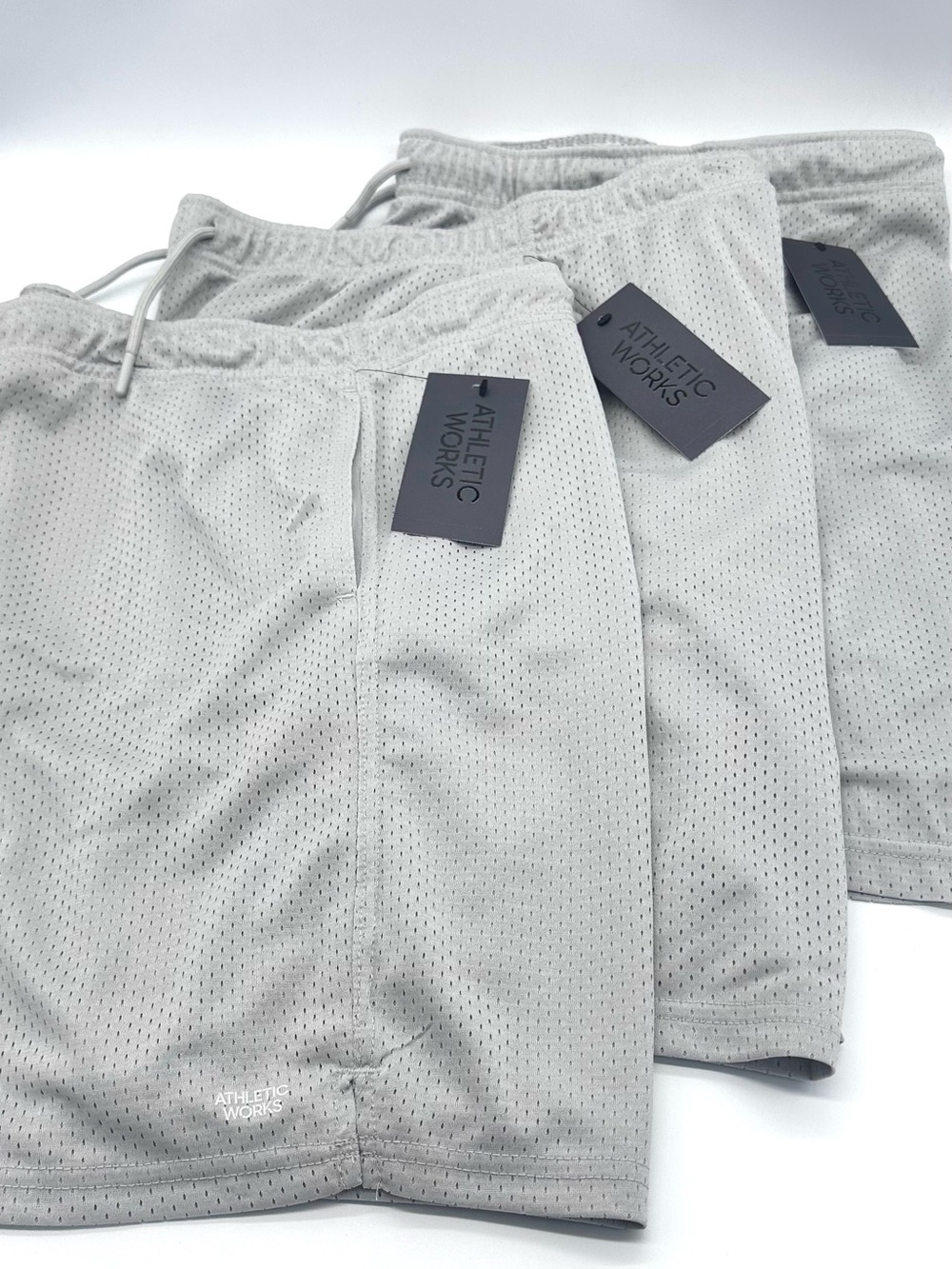 Lot of 3 Boys Mesh Active Shorts Silver Size XL 14/16 Husky, 2 Pair XXL 18 Regul